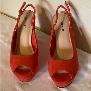 Torrid Red wedges